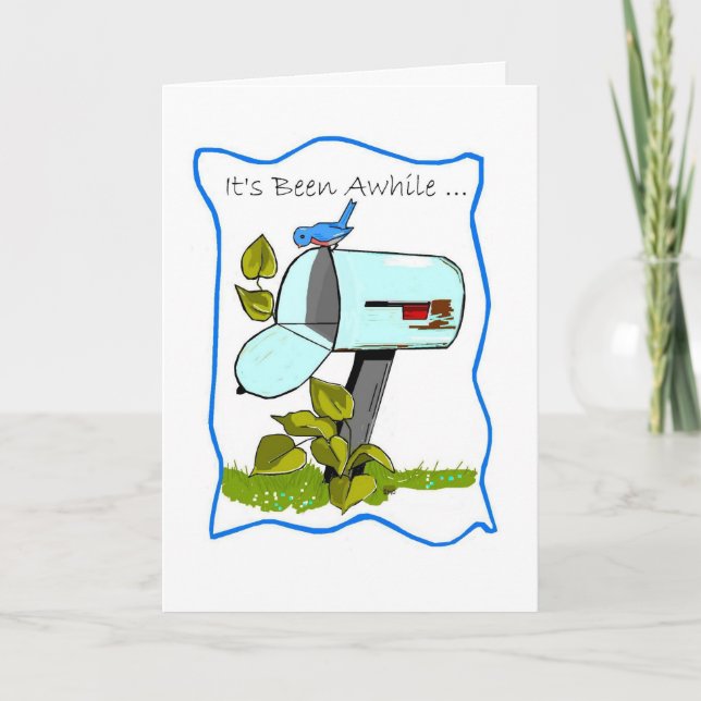 Blåfågelns tomma postlåda kort (Framsida)