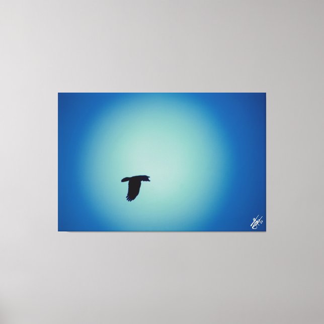 Blåfågelserie nr 7 canvastryck (Framsida)