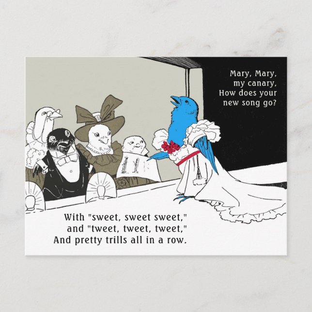 Blåfåglar, 1900, Mor, vild, Ca1154 Vykort (Framsida)