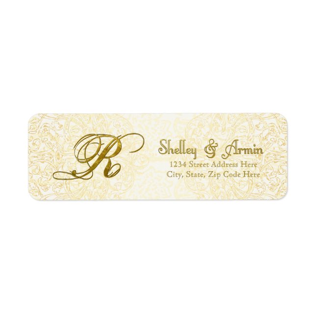 Blåfåglar av lycka returadress etikett (Framsidan)