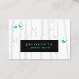 *~* Blåfåglar i Doktor från Arborist Bird Träd Visitkort