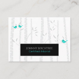 *~* Blåfåglar i Doktor från Arborist Bird Träd Visitkort