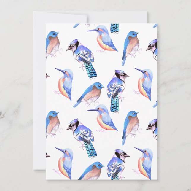 Blåfåglar i liknande program i färg (Framsida)