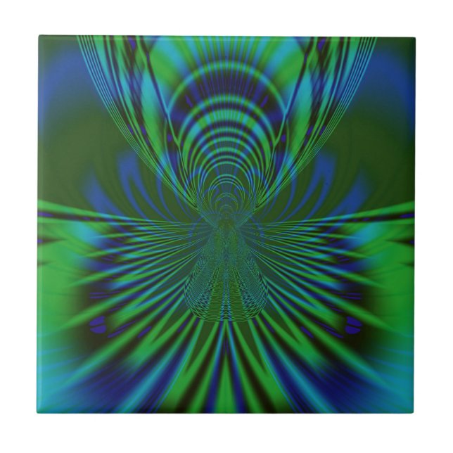 Blåfåglar Kakelplatta (Framsidan)