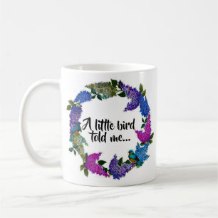 Blåfåglar Lilac Flowers Coffee Kopp Mugg