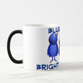 Blåfåglar, ljusbågar magisk mugg