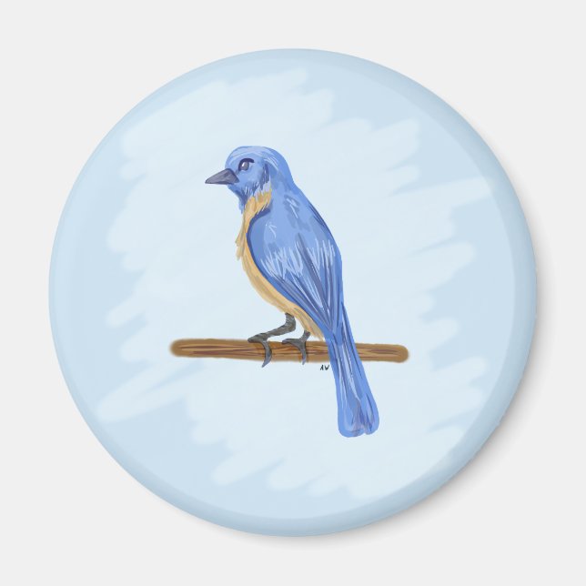 Blåfåglar Magnet (Framsidan)