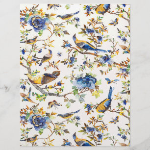 Blåfåglar och guld-vintagar eller pappra fåglar