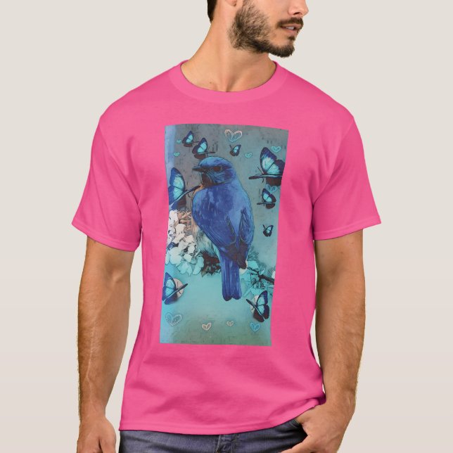 Blåfåglar T Shirt (Framsida)