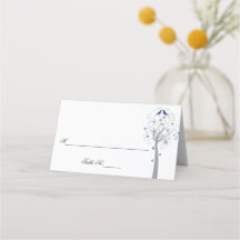 Blåfåglar träd Hebreiska platskort