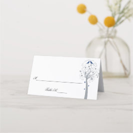 Blåfåglar träd Hebreiska platskort Placeringskort