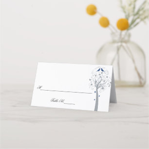 Blåfåglar träd Hebreiska platskort Placeringskort