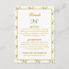 Blåfåglars Bröllop Tilläggskort