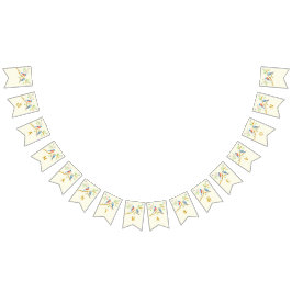 Blåfåglars Bröllopsfana Fält Vimplar