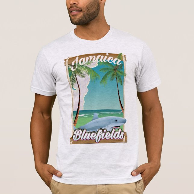 Blåfält, Jamaicas semester poster. T Shirt (Framsida)