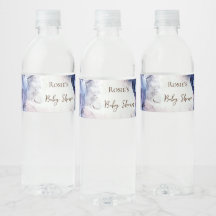 Blåfärgad abstrakt babydusch