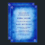 Blåfärgad Anpassningsbar QR-kod Pub Bat mitzvah Inbjudningar<br><div class="desc">Perfekt-kort för att tillkännage ett bat mitzvah, pub mitzvah eller annat judiskt firande! Hand gjorde vattenfärgsgrafik åt dig på framsidan och baksidan! FULLT ANPASSADE! Klicka på "Anpassa" ovan om du vill redigera texten och lägga till länken till QR-koden. Klicka på "Redigera med verktyg" om du vill justera typsnitt, färg och...</div>