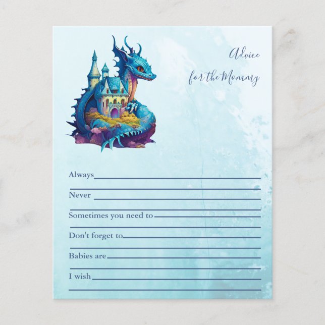 Blåfärgad babystövel för Cute Watercolor Blue Drag (Framsida)