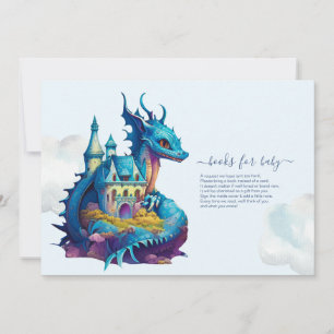 Blåfärgad babystövel för Cute Watercolor Blue Drag Inbjudningar
