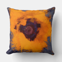 Blåfärgad bakgrund av ljusfärgsfärg i blå Grått Gu Kudde