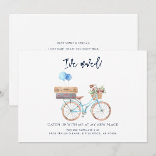 Blåfärgad bike Ive Flyttat Flytta Meddelande om va