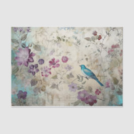 Blåfärgad Blommigt Bakgrundsavoupage för färgad 