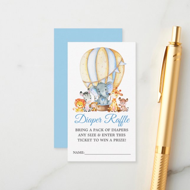 Blåfärgad bonusslare (Safari Animals) Tilläggskort (Fram/Back In Situ)