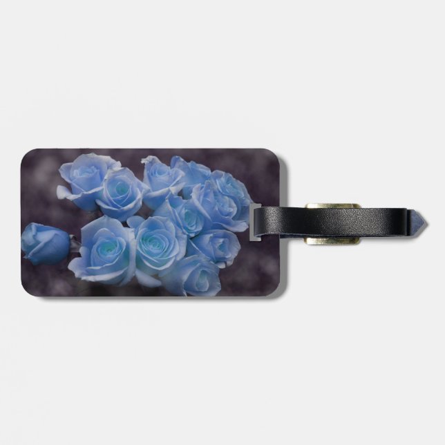 Blåfärgad bouquet-platta-bakgrund i Ro Bagagebricka (Baksida Vågrät)