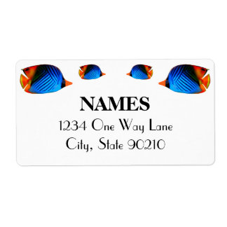 Blåfärgad fisk fraktsedel