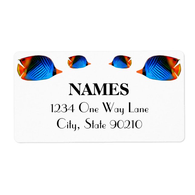 Blåfärgad fisk fraktsedel (Framsidan)