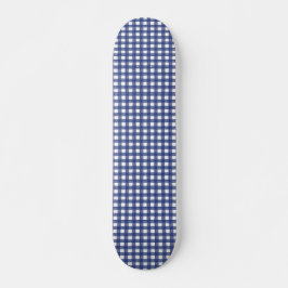 Blåfärgad Gingham Skateboard