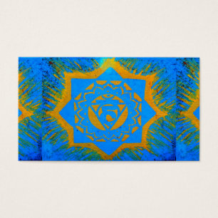 Blåfärgad guld tantriktibetan visitkort
