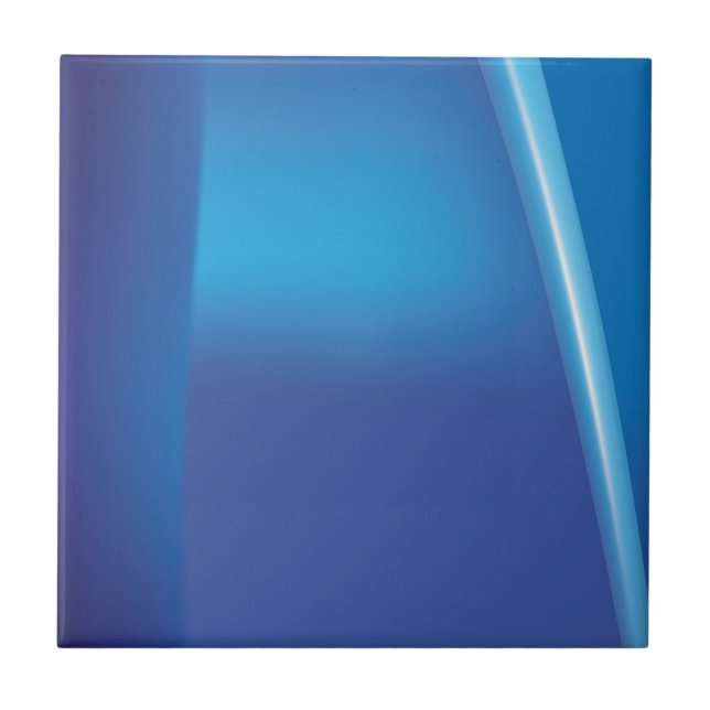 Blåfärgad keramisk platta, Abstrakt Kakelplatta (Framsidan)