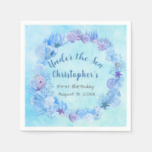 Blåfärgad koral under havets första dag