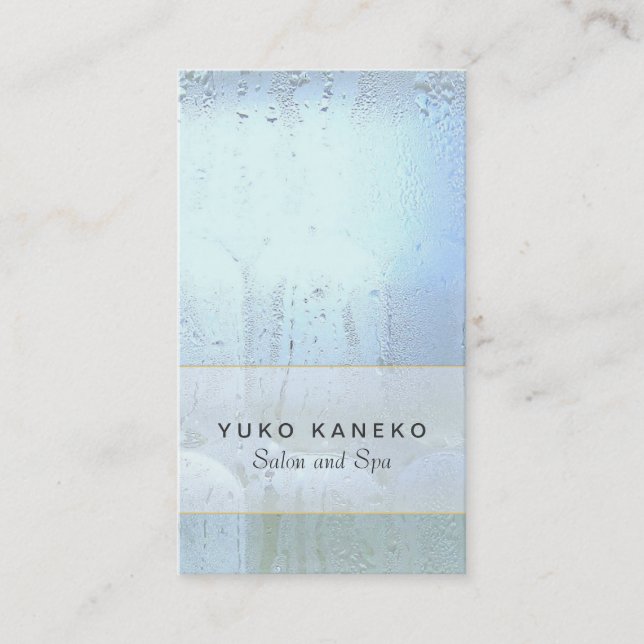 Blåfärgad lax av Blöt (Salon) och spa Visitkort (Framsida)