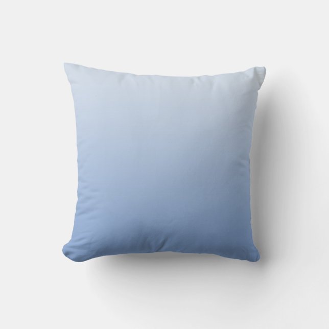 Blåfärgad ljusfärggradient kudde (Framsida)