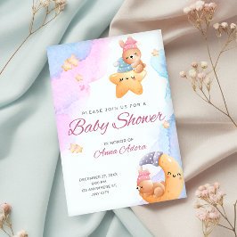 Blåfärgad och Rosa - inbjudan till babykläder för 
