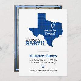 Blåfärgad papp tillverkad i Texas Lodrät Photo Meddelande