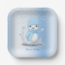 Blåfärgad Papper plåt i Anka