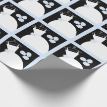 Blåfärgad pastel från bröllop