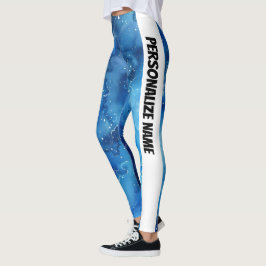 Blåfärgad PERSONALISERING Leggings