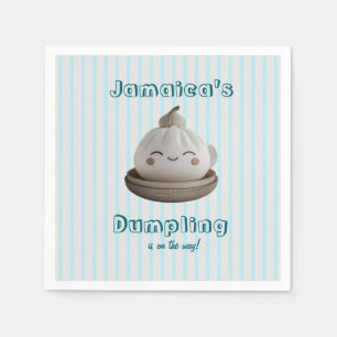 Blåfärgad slampa på vägen mot Party Napkins Pappersservett