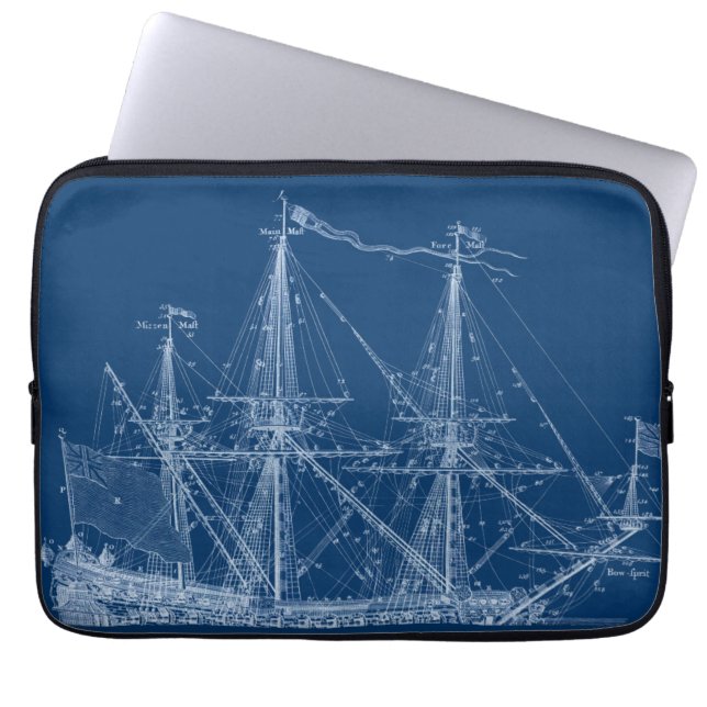 Blåfärgad Sleeve för Frakt av utskrift av blått ko (Framsidan)