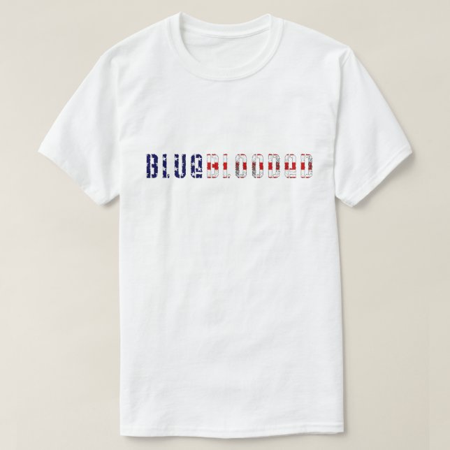 blåfärgad tee shirt (Design framsida)