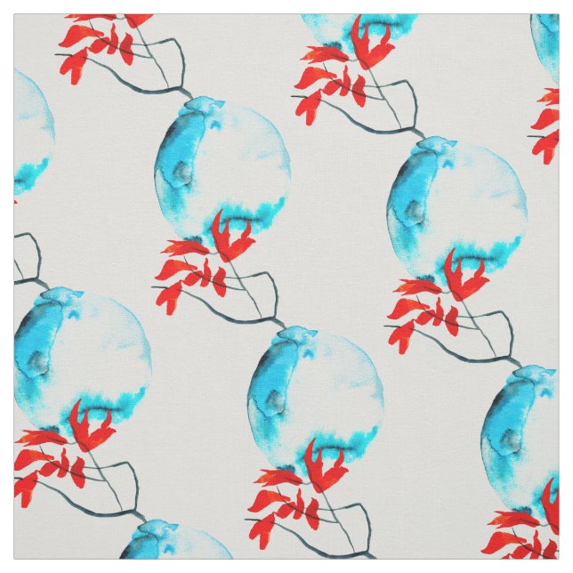 Blåfärgad vas tyg (Provkarta)