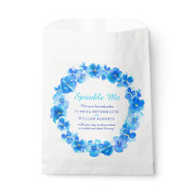 Blåfärgad vattenfärg, bröllop-rosa mig konetti