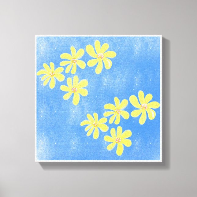 Blåfärgade originalutskrifter av enkel bild (Framsida)