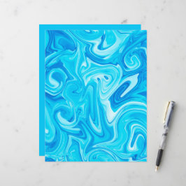 Blåfärgade trådfångare i modern Vatten
