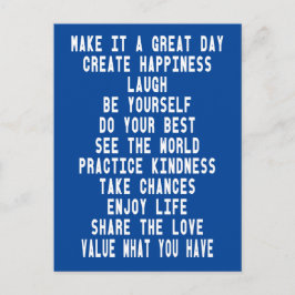 Blåfärgade, Underbara dagars inspirationsofferter Vykort