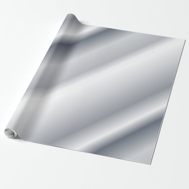 Blåfärgat, färgat, diagonalt Grått-Linjer Presentpapper (Utrullad)